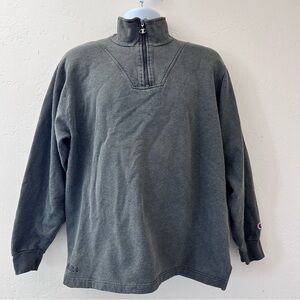 CHAMPION Vtg 90s Authentic Apparel 1/4 Zip FedEx Logo Pullover Made USA Size L
